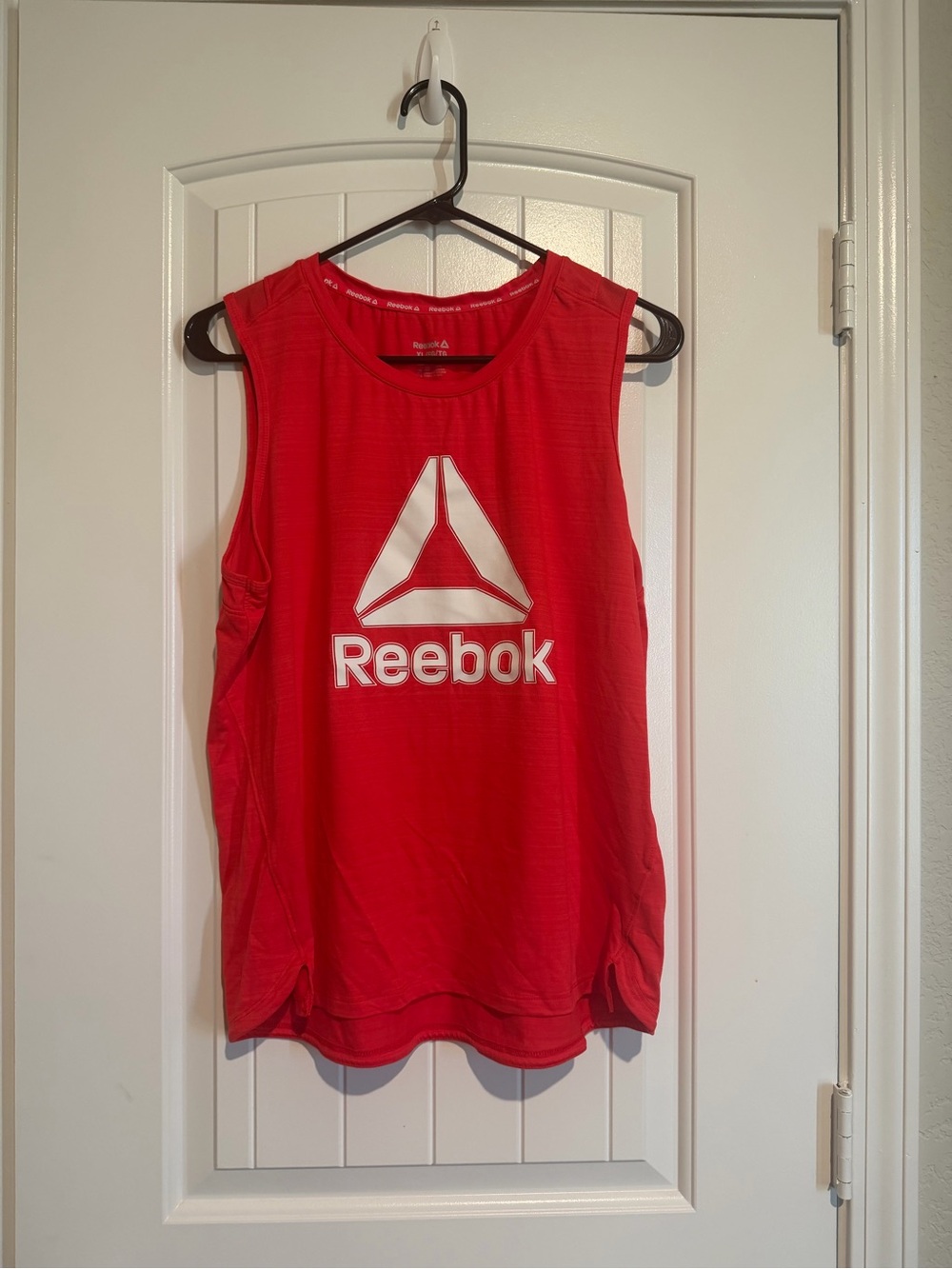 Reebok Women’s Red Logo Muscle Tee
